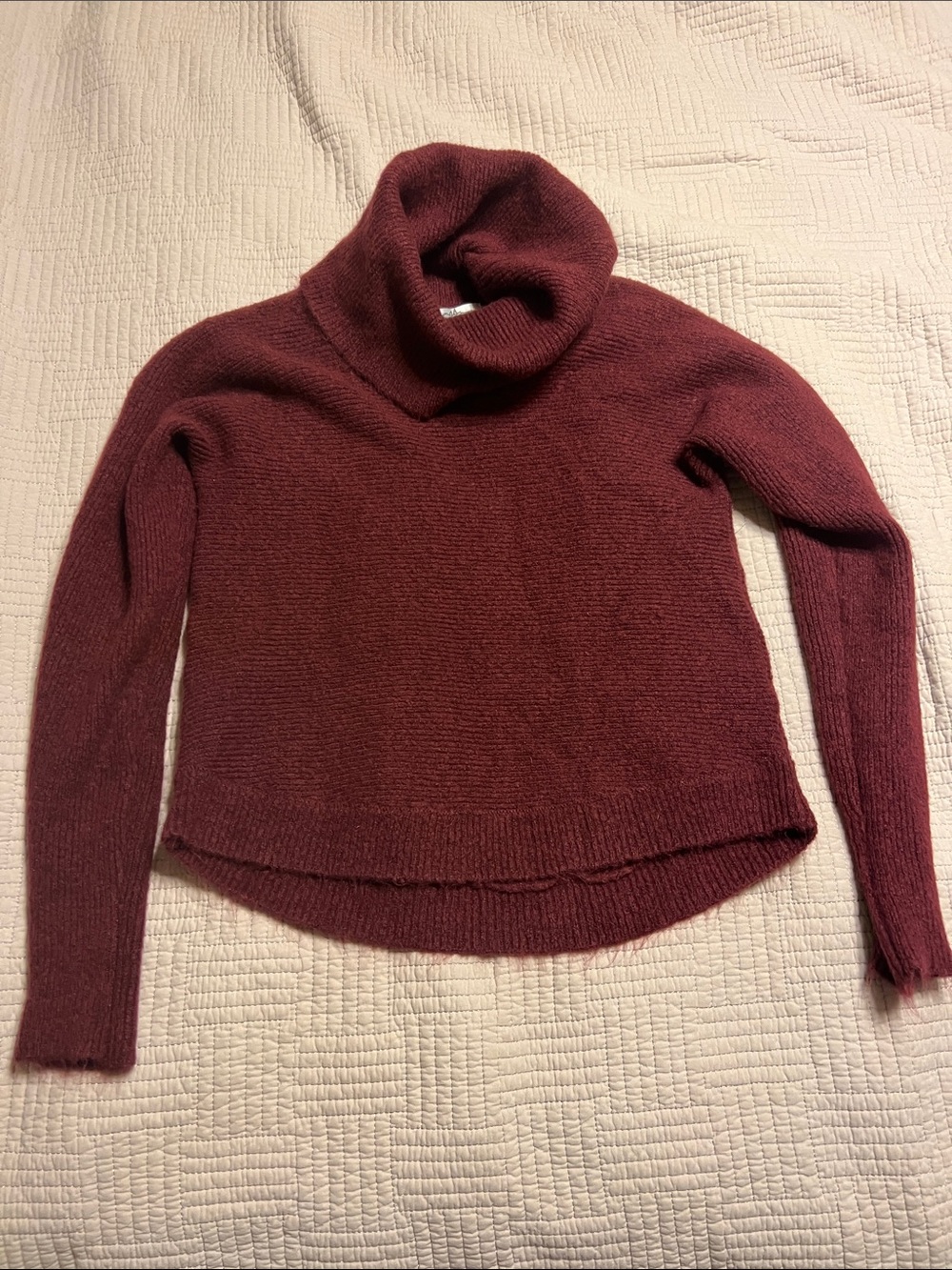 jason maxwell Burgundy Turtleneck Sweater
